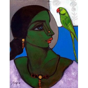 Abrar Ahmed, 12 x 16 Inch, Oil on Canvas, Figurative Painting, AC-AA-593
